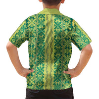 Hawaii Lei with Tribal Quilt Motif Hawaiian Shirt LT9 - Polynesian Pride