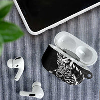 New Zealand Rugby Warrior Custom AirPods Case Black Fern Taniko Motif LT9 - Polynesian Pride