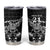 New Zealand Rugby Warrior Custom Tumbler Cup Black Fern Taniko Motif