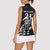 New Zealand Rugby Warrior Custom Women Sleeveless Polo Shirt Black Fern Taniko Motif