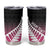 Pink Silver Fern Spirit Taniko Tukutuku Personalised Tumbler Cup