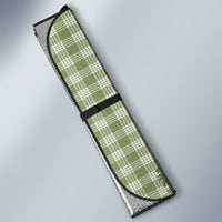 Aloha Puakenikeni Anthurium Pikake Lei Auto Sun Shade Green Hawaiian Palaka Pattern