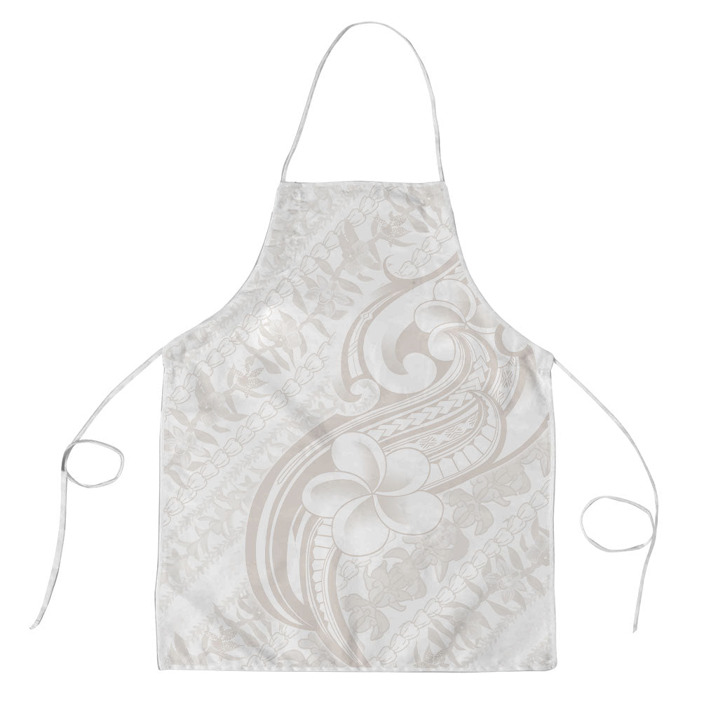 Hawaii Plumeria Lokelani Pikake Lei Apron Sandy Beige Polynesian Tattoo