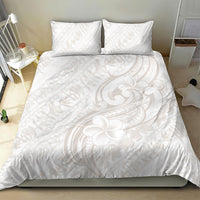 Hawaii Plumeria Lokelani Pikake Lei Bedding Set Sandy Beige Polynesian Tattoo LT9 - Polynesian Pride
