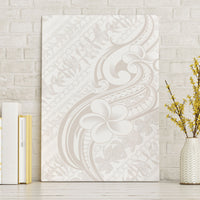 Hawaii Plumeria Lokelani Pikake Lei Canvas Wall Art Sandy Beige Polynesian Tattoo LT9 Without Frame Beige - Polynesian Pride