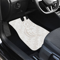 Hawaii Plumeria Lokelani Pikake Lei Car Mats Sandy Beige Polynesian Tattoo
