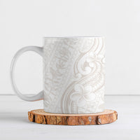 Hawaii Plumeria Lokelani Pikake Lei Ceramic Mug Sandy Beige Polynesian Tattoo LT9 Beige - Polynesian Pride