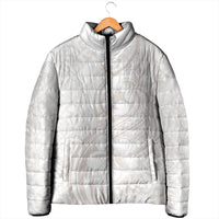 Hawaii Plumeria Lokelani Pikake Lei Padded Jacket Sandy Beige Polynesian Tattoo