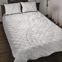 Hawaii Plumeria Lokelani Pikake Lei Quilt Bed Set Sandy Beige Polynesian Tattoo LT9 Beige - Polynesian Pride