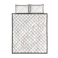 Hawaii Plumeria Lokelani Pikake Lei Quilt Bed Set Sandy Beige Polynesian Tattoo LT9 - Polynesian Pride