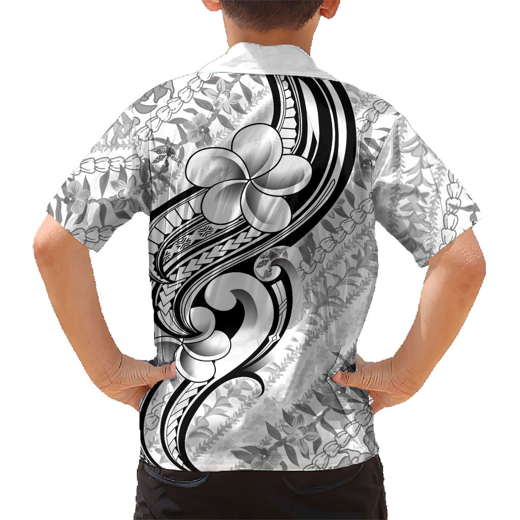 Hawaii Plumeria Lokelani Pikake Lei Family Matching Mermaid Dress and Hawaiian Shirt Ele'ele Polynesian Tattoo LT9 - Polynesian Pride