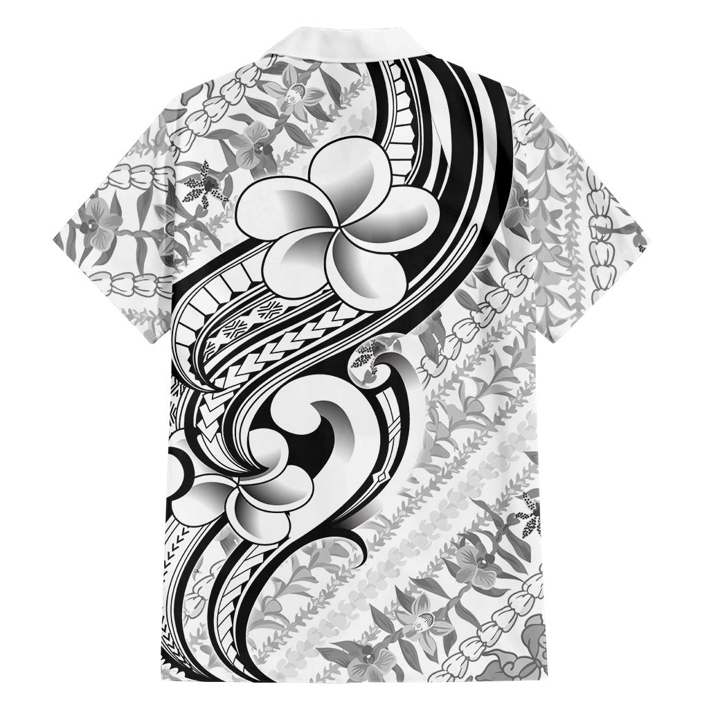 Hawaii Plumeria Lokelani Pikake Lei Family Matching Mermaid Dress and Hawaiian Shirt Ele'ele Polynesian Tattoo LT9 - Polynesian Pride