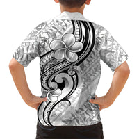 Hawaii Plumeria Lokelani Pikake Lei Family Matching Tank Maxi Dress and Hawaiian Shirt Ele'ele Polynesian Tattoo LT9 - Polynesian Pride