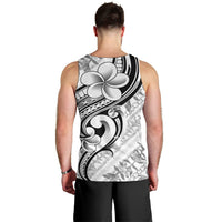 Hawaii Plumeria Lokelani Pikake Lei Men Tank Top Ele'ele Polynesian Tattoo