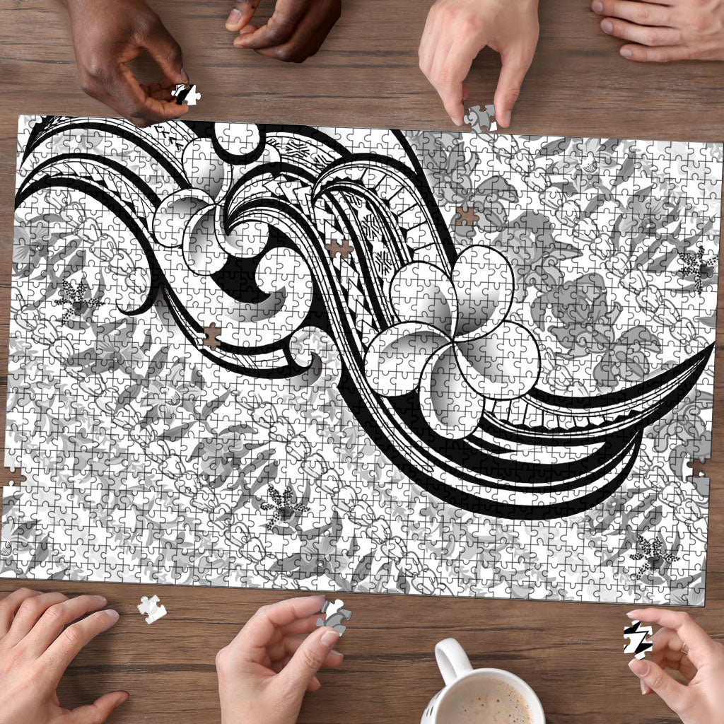 Hawaii Plumeria Lokelani Pikake Lei Puzzle Ele'ele Polynesian Tattoo LT9 - Polynesian Pride