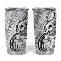 Hawaii Plumeria Lokelani Pikake Lei Tumbler Cup Ele'ele Polynesian Tattoo