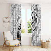 Hawaii Plumeria Lokelani Pikake Lei Window Curtain Ele'ele Polynesian Tattoo LT9 - Polynesian Pride