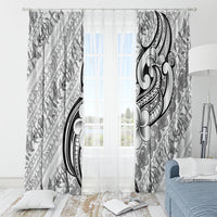 Hawaii Plumeria Lokelani Pikake Lei Window Curtain Ele'ele Polynesian Tattoo LT9 - Polynesian Pride
