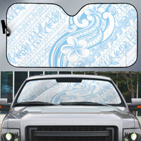 Hawaii Plumeria Lokelani Pikake Lei Auto Sun Shade Uliuli Polynesian Tattoo