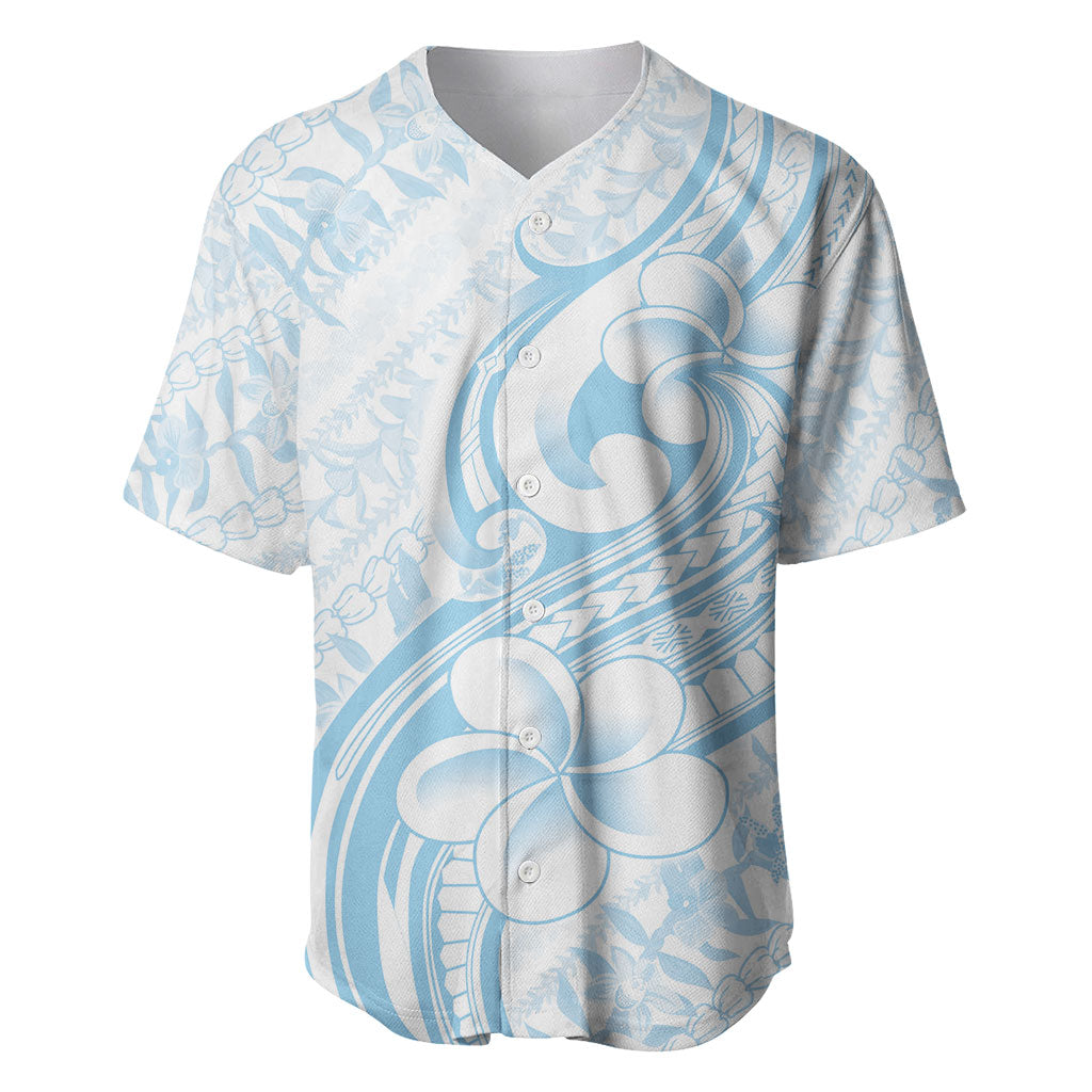 Hawaii Plumeria Lokelani Pikake Lei Baseball Jersey Uliuli Polynesian Tattoo