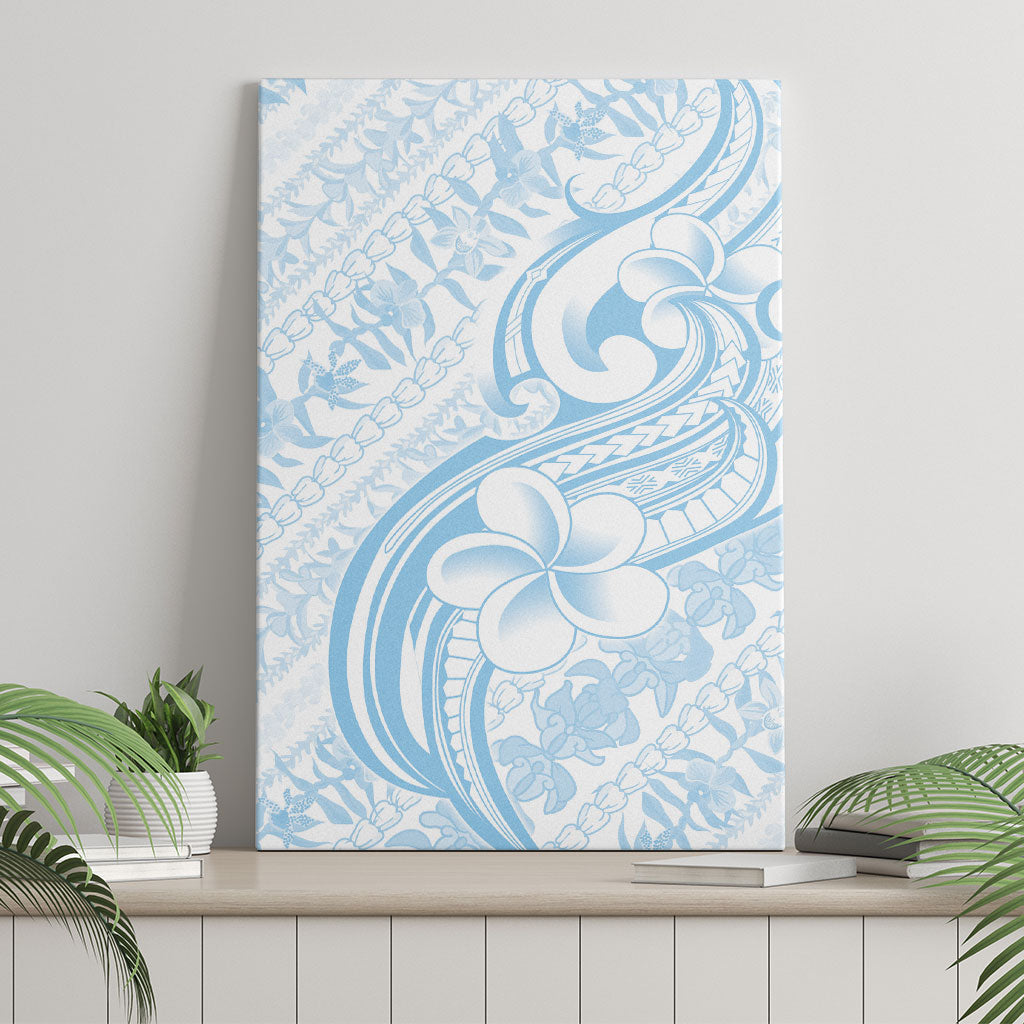 Hawaii Plumeria Lokelani Pikake Lei Canvas Wall Art Uliuli Polynesian Tattoo