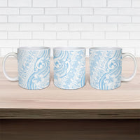 Hawaii Plumeria Lokelani Pikake Lei Ceramic Mug Uliuli Polynesian Tattoo