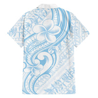 Hawaii Plumeria Lokelani Pikake Lei Family Matching Off Shoulder Short Dress and Hawaiian Shirt Uliuli Polynesian Tattoo LT9 - Polynesian Pride
