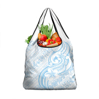Hawaii Plumeria Lokelani Pikake Lei Grocery Bag Uliuli Polynesian Tattoo