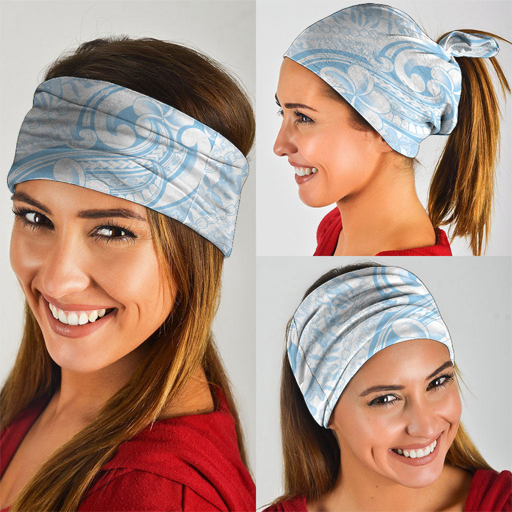 Hawaii Plumeria Lokelani Pikake Lei Neck Gaiter Uliuli Polynesian Tattoo
