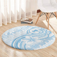 Hawaii Plumeria Lokelani Pikake Lei Round Carpet Uliuli Polynesian Tattoo LT9 - Polynesian Pride