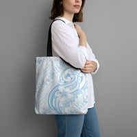 Hawaii Plumeria Lokelani Pikake Lei Tote Bag Uliuli Polynesian Tattoo
