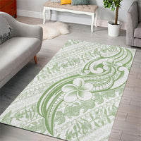 Hawaii Plumeria Lokelani Pikake Lei Area Rug Oma'oma'o Polynesian Tattoo