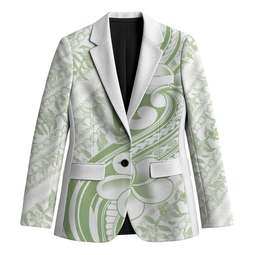 Hawaii Plumeria Lokelani Pikake Lei Blazer Oma'oma'o Polynesian Tattoo