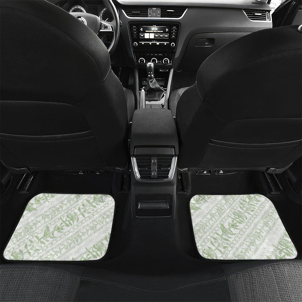 Hawaii Plumeria Lokelani Pikake Lei Car Mats Oma'oma'o Polynesian Tattoo