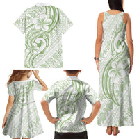 Hawaii Plumeria Lokelani Pikake Lei Family Matching Tank Maxi Dress and Hawaiian Shirt Oma'oma'o Polynesian Tattoo LT9 - Polynesian Pride