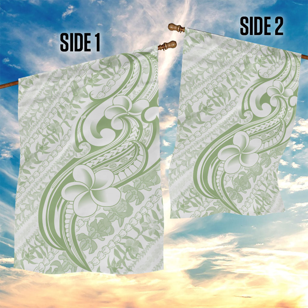 Hawaii Plumeria Lokelani Pikake Lei Garden Flag Oma'oma'o Polynesian Tattoo