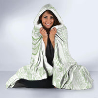 Hawaii Plumeria Lokelani Pikake Lei Hooded Blanket Oma'oma'o Polynesian Tattoo