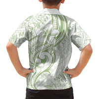 Hawaii Plumeria Lokelani Pikake Lei Kid Hawaiian Shirt Oma'oma'o Polynesian Tattoo LT9 - Polynesian Pride