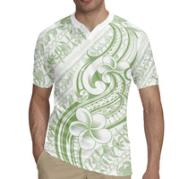 Hawaii Plumeria Lokelani Pikake Lei Rugby Jersey Oma'oma'o Polynesian Tattoo