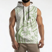 Hawaii Plumeria Lokelani Pikake Lei Sleeveless Hoodie Oma'oma'o Polynesian Tattoo LT9 - Polynesian Pride