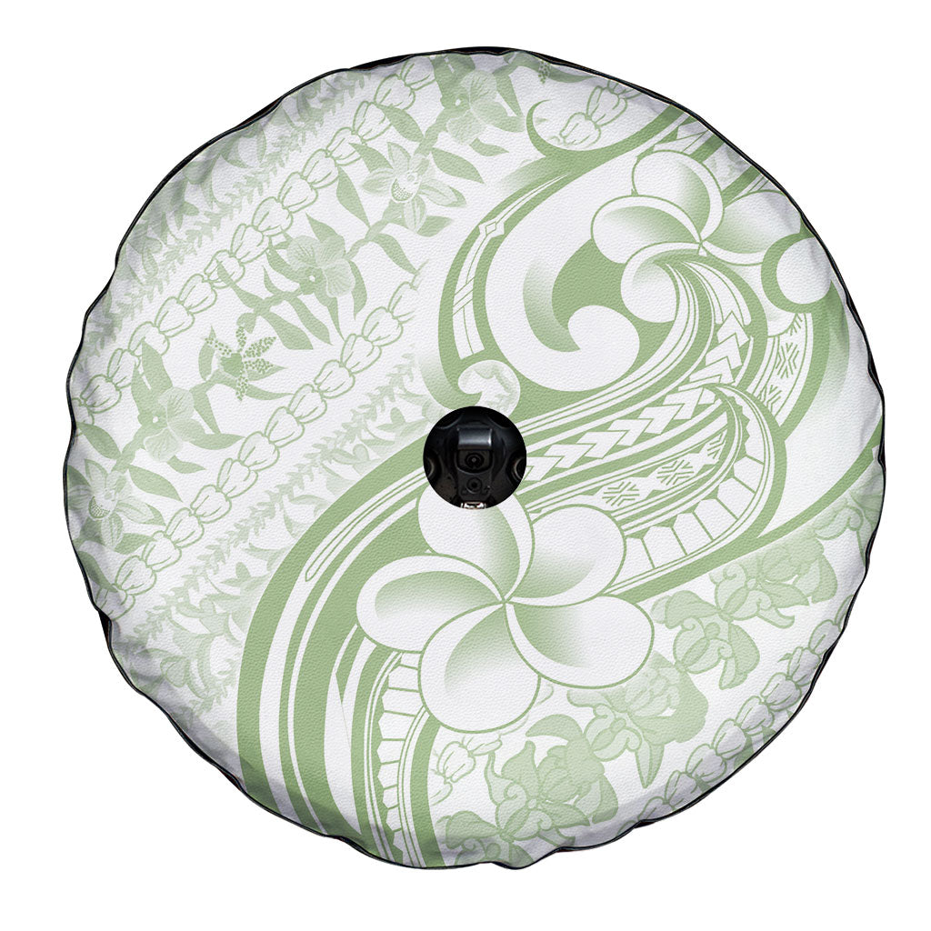 Hawaii Plumeria Lokelani Pikake Lei Spare Tire Cover Oma'oma'o Polynesian Tattoo LT9 - Polynesian Pride