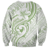 Hawaii Plumeria Lokelani Pikake Lei Sweatshirt Oma'oma'o Polynesian Tattoo LT9 - Polynesian Pride