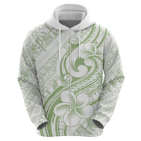 Hawaii Plumeria Lokelani Pikake Lei Zip Hoodie Oma'oma'o Polynesian Tattoo LT9 - Polynesian Pride