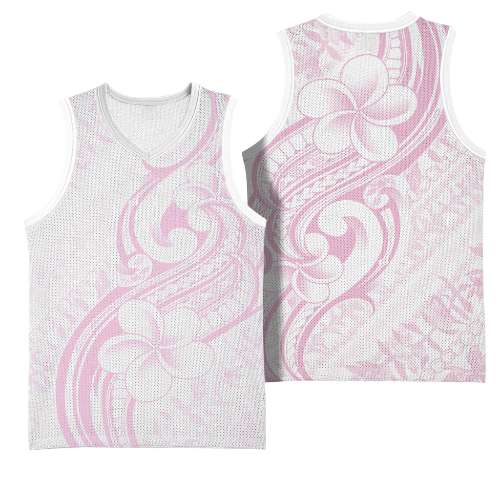 Hawaii Plumeria Lokelani Pikake Lei Basketball Jersey Poni Mama Polynesian Tattoo LT9 - Polynesian Pride