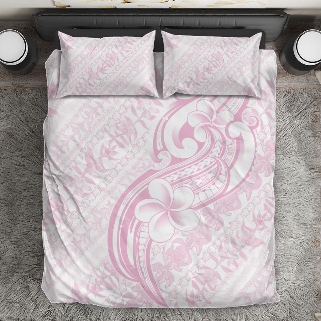 Hawaii Plumeria Lokelani Pikake Lei Bedding Set Poni Mama Polynesian Tattoo