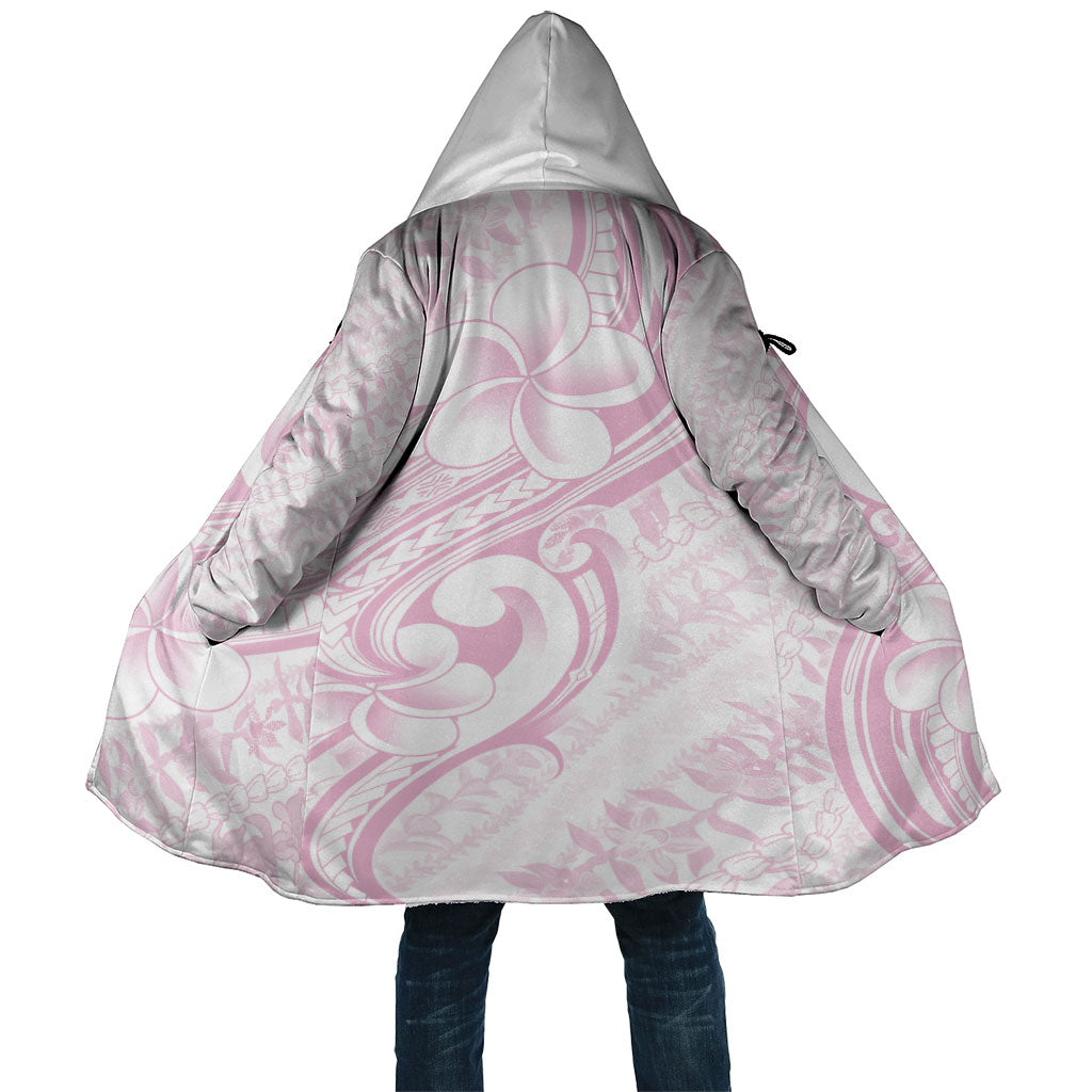 Hawaii Plumeria Lokelani Pikake Lei Cloak Poni Mama Polynesian Tattoo LT9 Unisex Pink - Polynesian Pride