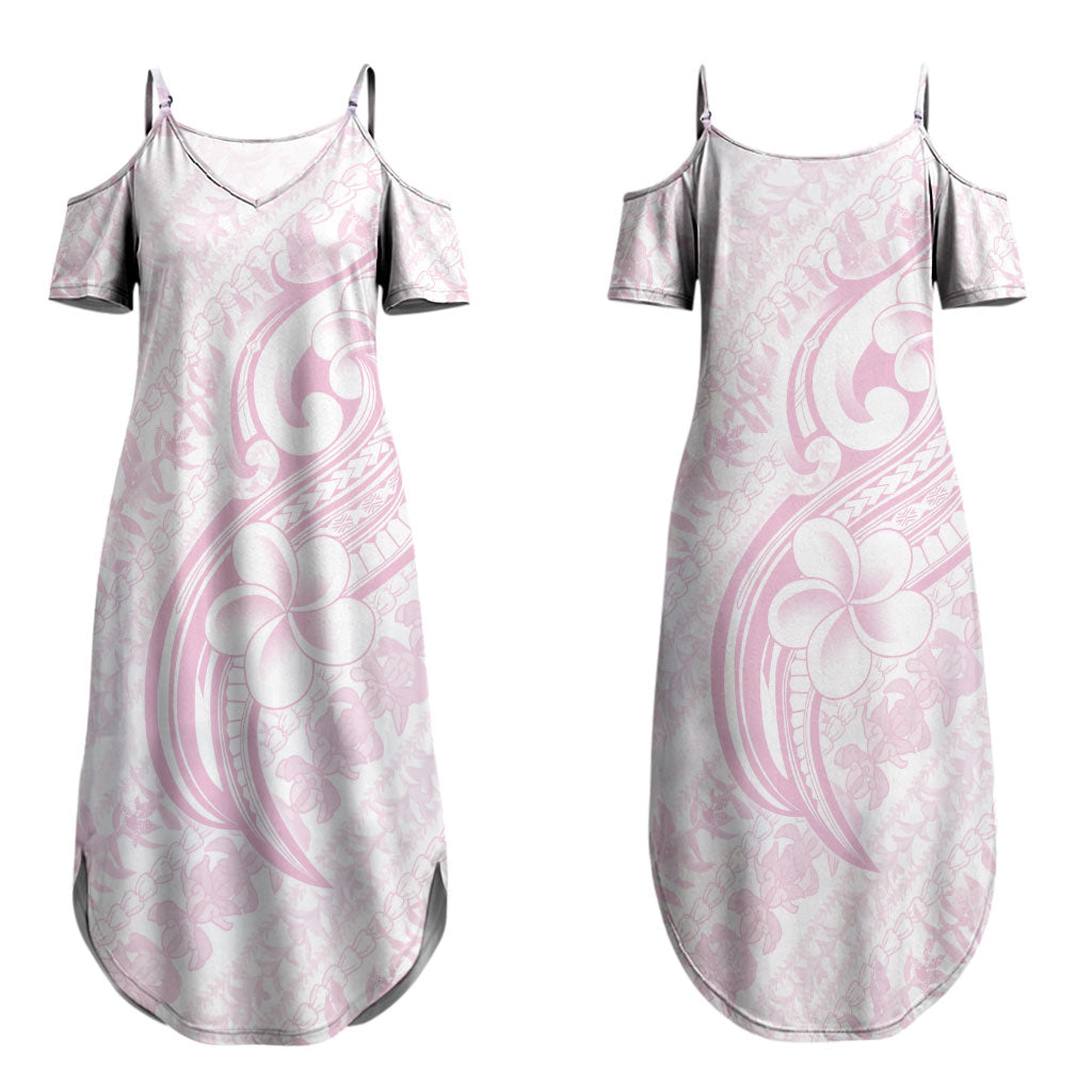 Hawaii Plumeria Lokelani Pikake Lei Couples Matching Summer Maxi Dress and Long Sleeve Button Shirt Poni Mama Polynesian Tattoo LT9 - Polynesian Pride