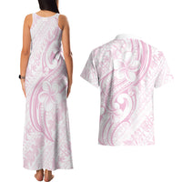 Hawaii Plumeria Lokelani Pikake Lei Couples Matching Tank Maxi Dress and Hawaiian Shirt Poni Mama Polynesian Tattoo LT9 - Polynesian Pride