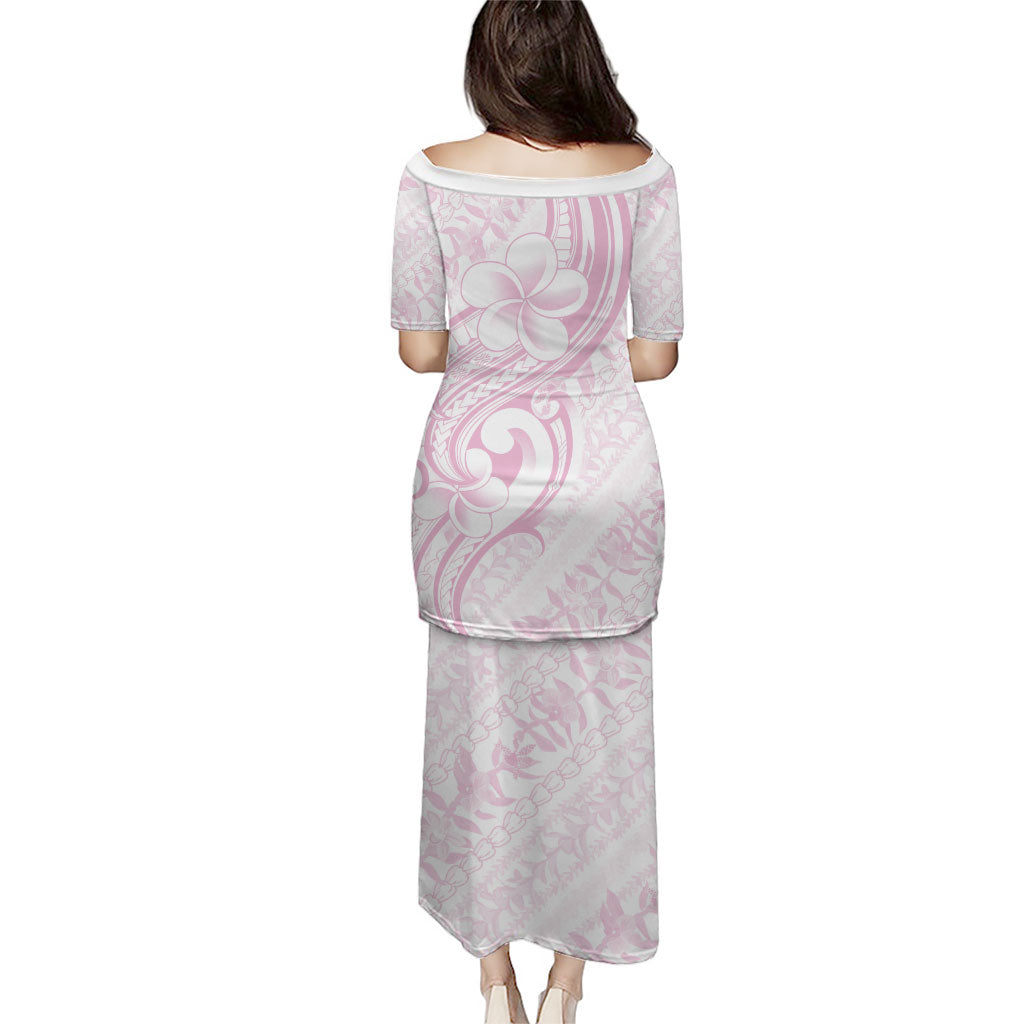 Hawaii Plumeria Lokelani Pikake Lei Family Matching Puletasi and Hawaiian Shirt Poni Mama Polynesian Tattoo LT9 - Polynesian Pride
