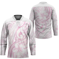 Hawaii Plumeria Lokelani Pikake Lei Hockey Jersey Poni Mama Polynesian Tattoo LT9 - Polynesian Pride